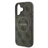 Guess 4G Ring Classic Logo MagSafe iPhone 16 Plus Case - Brown