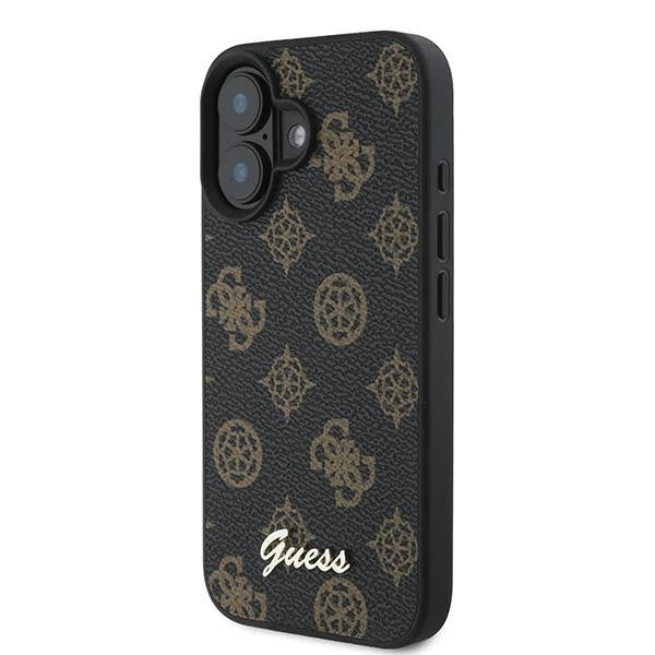 Guess Peony Script MagSafe iPhone 16 Plus-kasse - sort