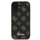 Guess Peony Script MagSafe iPhone 16 Plus-kasse - sort