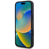 Guess Saffiano Classic Logo MagSafe iPhone 16 Plus Hylde - sort