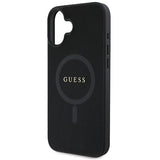 Guess Saffiano Classic Logo MagSafe iPhone 16 Plus Hylde - sort