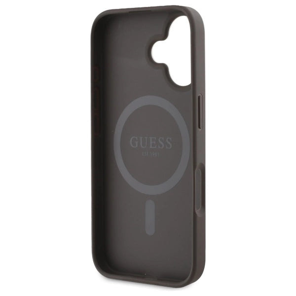 Guess Peony On 4G Baggrunds MagSafe fodtøj til iPhone 16 - brun