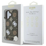 Guess Peony On 4G Baggrunds MagSafe fodtøj til iPhone 16 - brun
