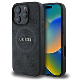 Guess 4G Ring Classic Logo MagSafe-hylster til iPhone 16 Pro Max - sort