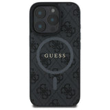 Guess 4G Ring Classic Logo MagSafe-hylster til iPhone 16 Pro Max - sort