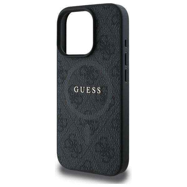 Guess 4G Ring Classic Logo MagSafe-hylster til iPhone 16 Pro Max - sort