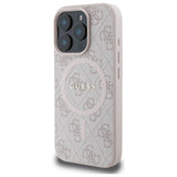 Guess 4G Ring Classic Logo MagSafe Case til iPhone 16 Pro Max - Pink