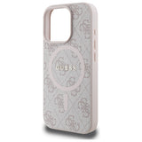 Guess 4G Ring Classic Logo MagSafe Case til iPhone 16 Pro Max - Pink