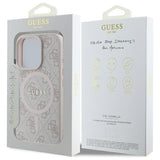 Guess 4G Ring Classic Logo MagSafe Case til iPhone 16 Pro Max - Pink