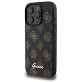 Guess Peony Script MagSafe iPhone 16 Pro Max-kasse - sort