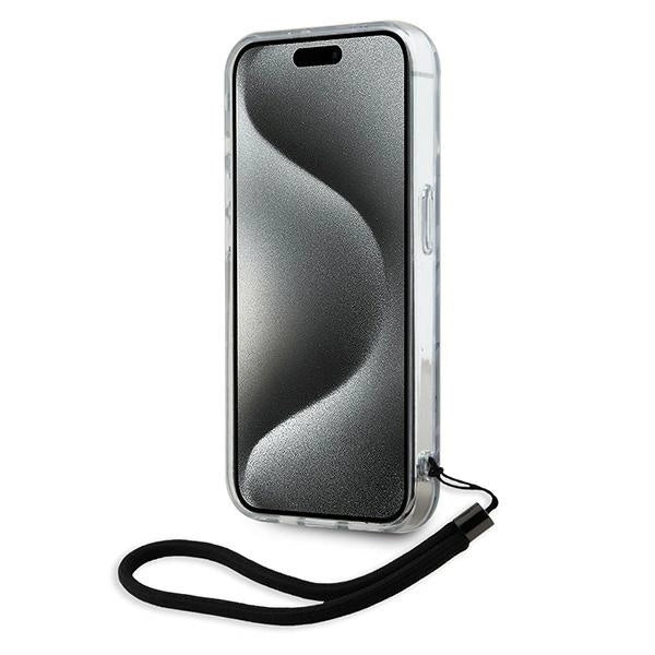 Karl Lagerfeld Zebra With Cord iPhone 15 Pro Max Case - Purple