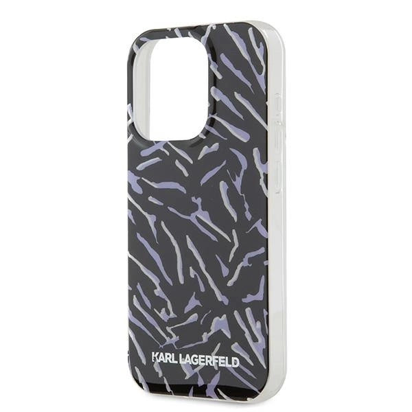 Karl Lagerfeld Zebra With Cord iPhone 15 Pro Max Case - Purple