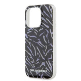 Karl Lagerfeld Zebra With Cord iPhone 15 Pro Max Case - Purple