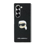 Karl Lagerfeld Saffiano Monogram Head Pin Case for Samsung Galaxy Z Fold 6 - Black