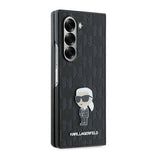 Karl Lagerfeld Saffiano Ikonik Pin Case for Samsung Galaxy Z Fold 6 - Black