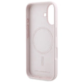 Karl Lagerfeld Silicone Karl&Choupette Heads Ring MagSafe iPhone 16 Case - Pink