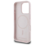 Karl Lagerfeld Silicone Nauble Heads Print MagSafe Case for iPhone 16 Pro Max - Pink