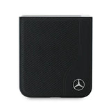 Mercedes læder træ imitation MagSafe Case til Samsung Galaxy Z Flip 6 - sort