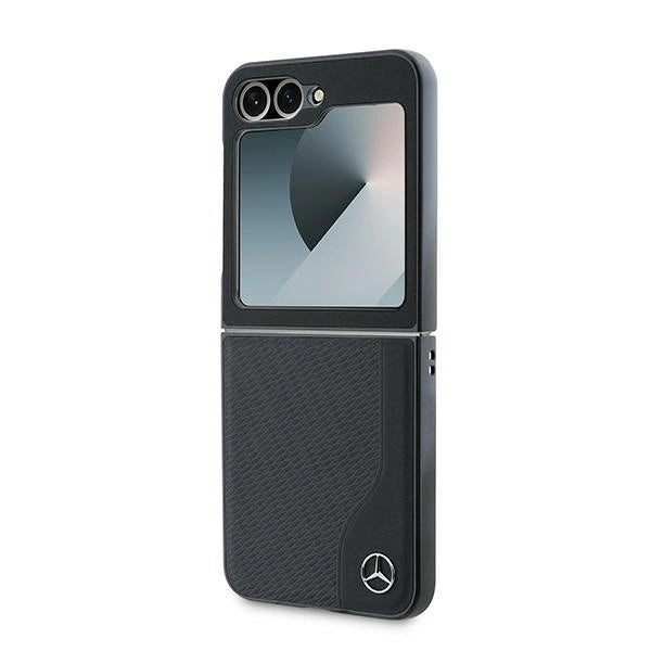 Mercedes læder træ imitation MagSafe Case til Samsung Galaxy Z Flip 6 - sort