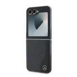 Mercedes læder træ imitation MagSafe Case til Samsung Galaxy Z Flip 6 - sort