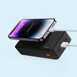 Baseus Airpow Fast Charge 20W 30000mAh Power Bank with USB-C - USB-C 30cm Cable - Black
