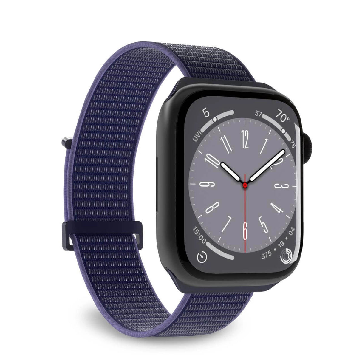 Puro Sport Nylon Strap til Apple Watch 42 / 44 / 45 / 49 mm - Blå