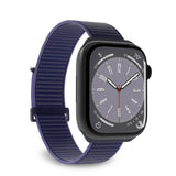 Puro Sport Nylon Strap til Apple Watch 42 / 44 / 45 / 49 mm - Blå