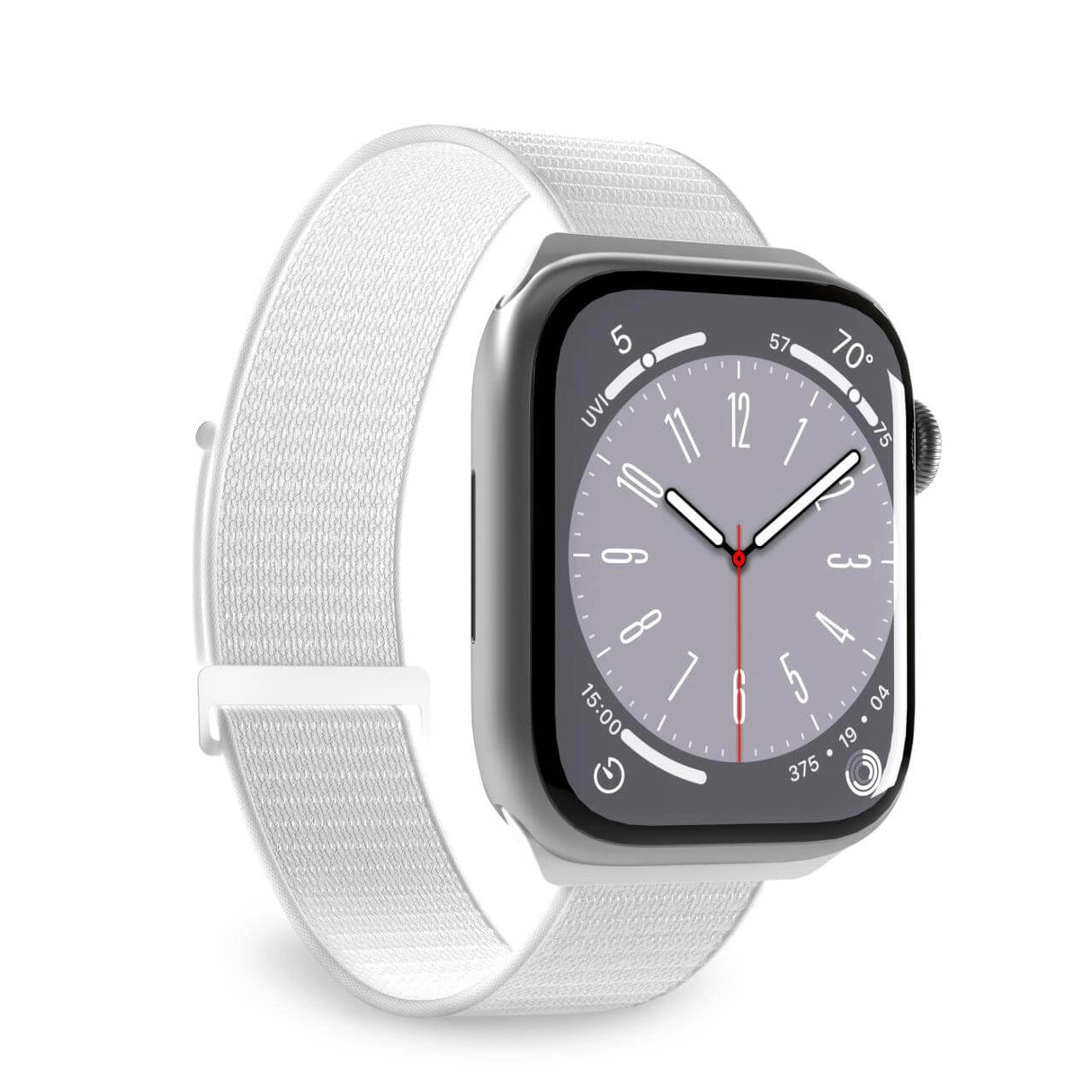 Puro Sport Nylon Strap til Apple Watch 38 / 40 / 41 mm - Hvid