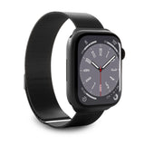 Puro 'MILANESE' Watch bånd til Apple Watch 42-44-45-49m, sort