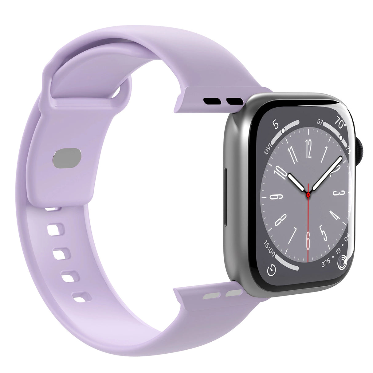 Puro Icon Silicone Strap til Apple Watch 42 / 44 / 45 / 49 mm - Lavender (2 st.)