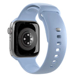 Puro Icon Silicone Strap til Apple Watch 42 / 44 / 45 / 49 mm - Lysblå (2 st.)