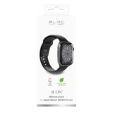 Puro Icon Silicone Strap til Apple Watch 38 / 40 / 41 mm - sort (2 st.)