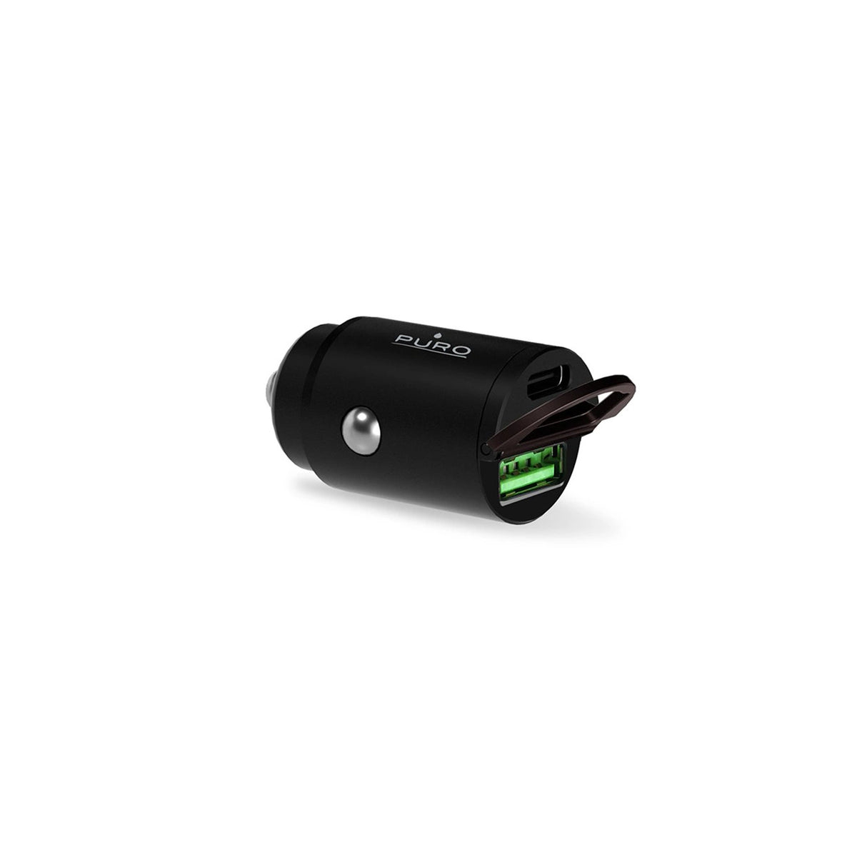 Puro Mini 30W Power Delivery USB-C USB-A Biloplader - sort