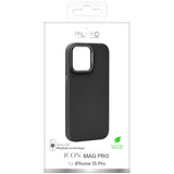 Puro Icon Mag Pro MagSafe Silicone Case til iPhone 15 Pro - sort