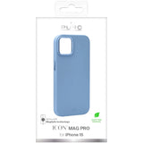 Puro Icon Mag Pro MagSafe Silicone Case til iPhone 15 - Lysblå