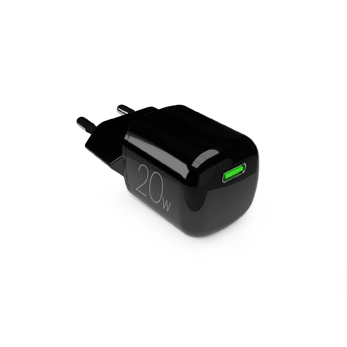 Puro 20W GaN USB-C Wall Charger - sort
