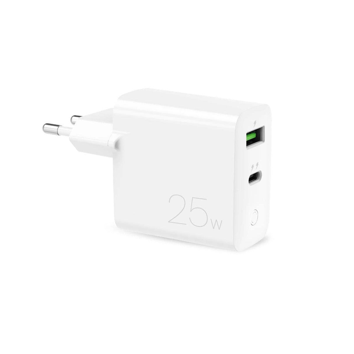 Puro 25W Power Delivery USB-A USB-C Wall Charger - hvid