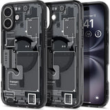 Spigen Ultra Hybrid MagSafe Zero One til iPhone 16 - mørkgrå