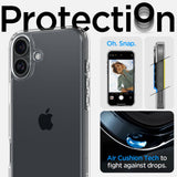 Spigen Ultra Hybrid iPhone 16 Case - klar