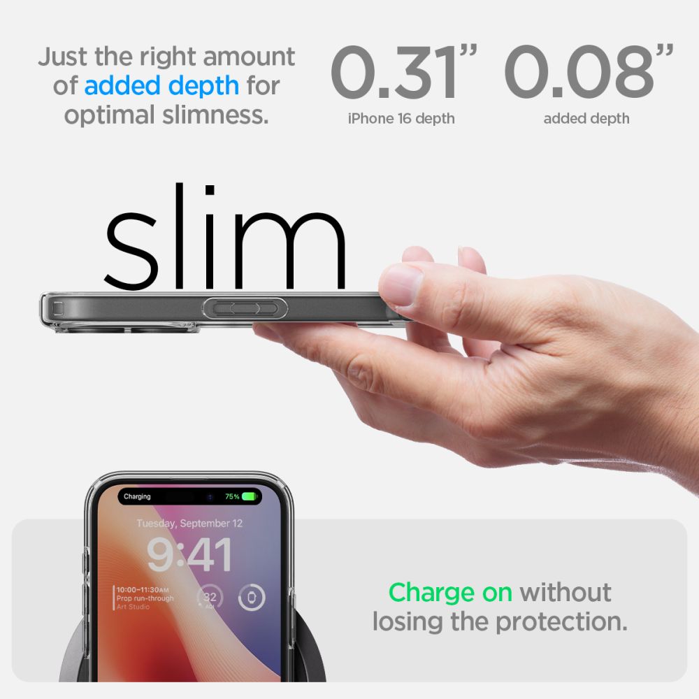 Spigen Ultra Hybrid iPhone 16 Case - klar