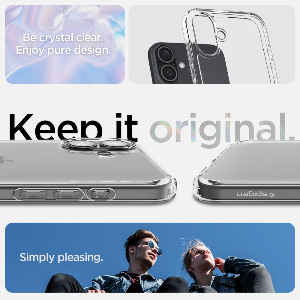 Spigen Ultra Hybrid iPhone 16 Case - klar
