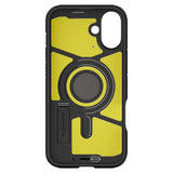 Spigen Tough Armor MagSafe case med stand til iPhone 16 - gunmetal