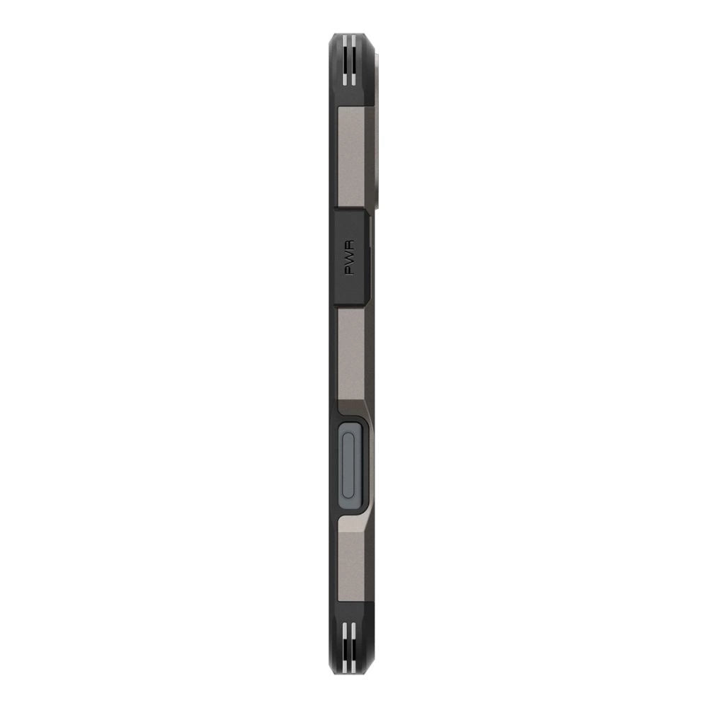 Spigen Tough Armor MagSafe case med stand til iPhone 16 - gunmetal