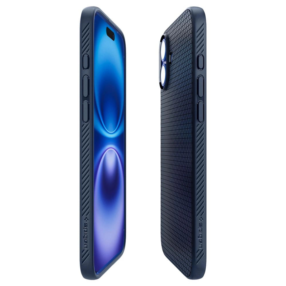 Spigen Liquid Air iPhone 16 Case - Blå