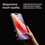 Spigen Glas.tR EZ Fit Tempered Glass for iPhone 16 Pro / 17 / 17 Pro - 2 pcs.