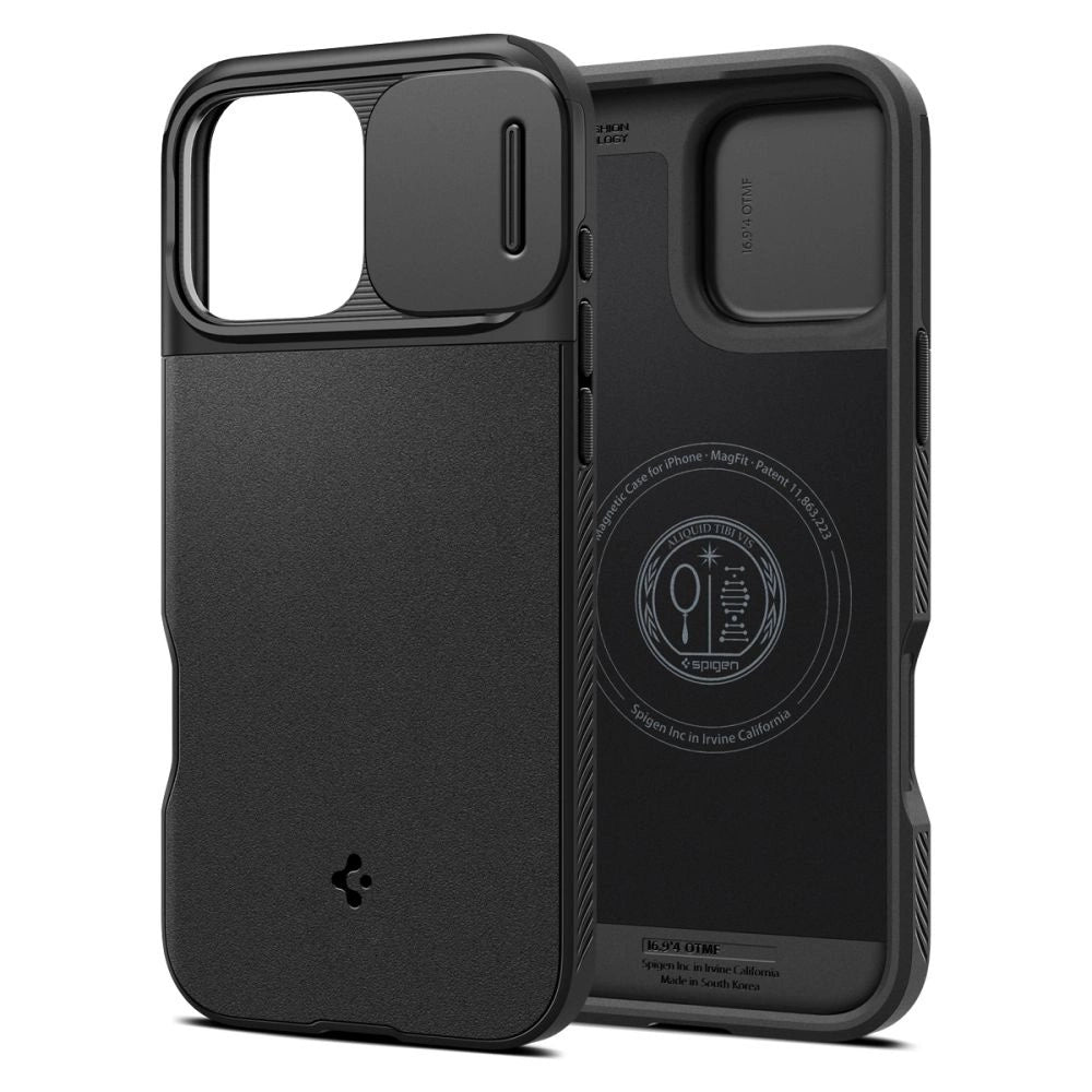 Spigen Optik Armor Mag Case med MagSafe til iPhone 16 Pro Max - sort