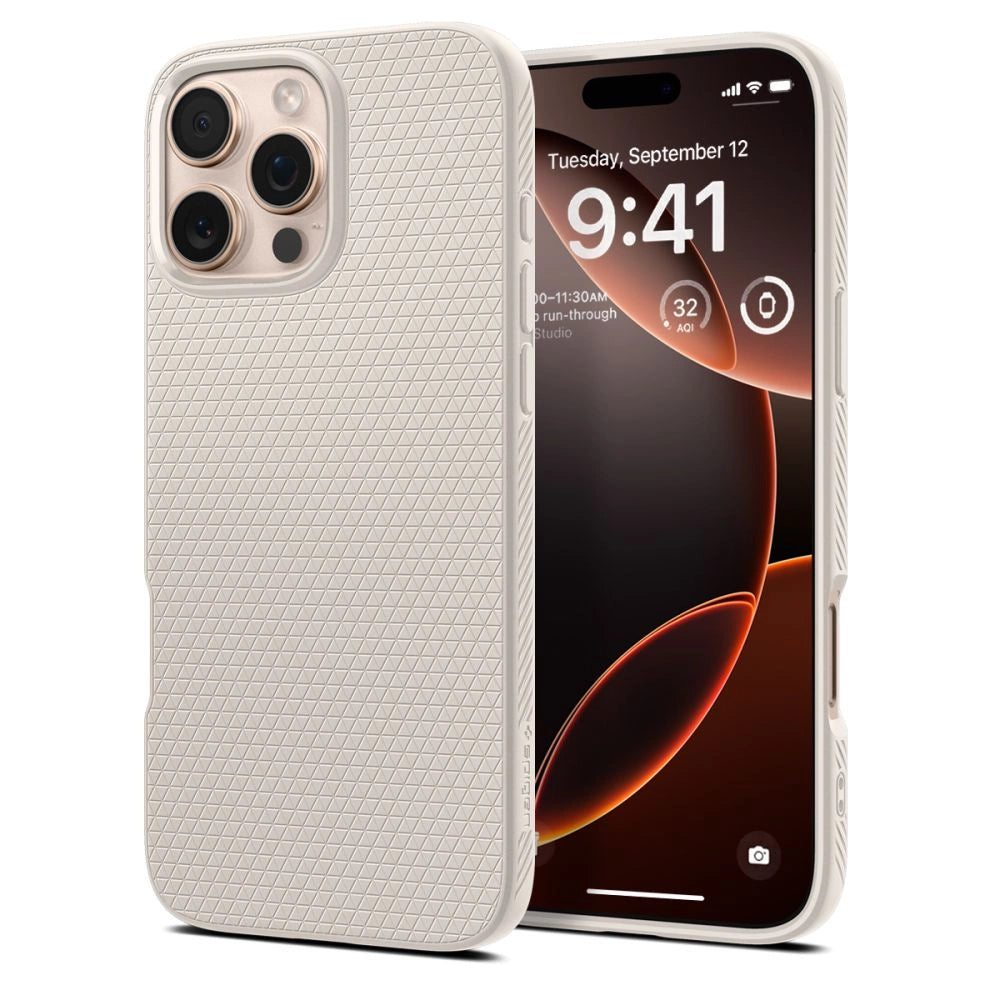 Spigen Liquid Air Case til iPhone 16 Pro Max - Titanium