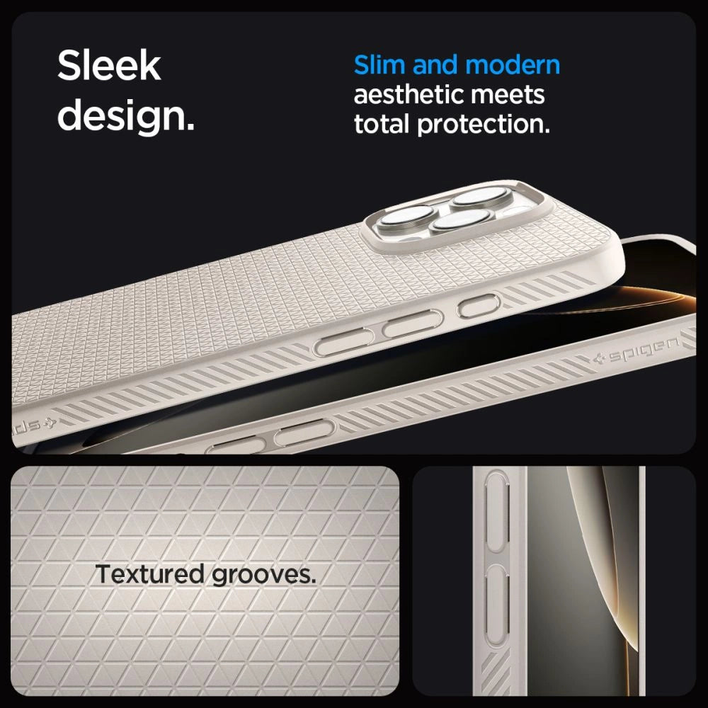 Spigen Liquid Air Case til iPhone 16 Pro Max - Titanium