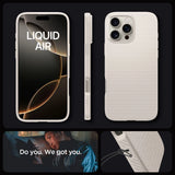 Spigen Liquid Air Case til iPhone 16 Pro Max - Titanium
