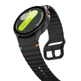 Tech-Protect Silicone Sport Strap til Samsung Galaxy Watch 4 / 5 / 5 Pro / 6 / 7 / FE - sort